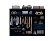 Tatiana midnight blue 2-sectional open hanging module wardrobe closet by Manhattan Comfort additional picture 2