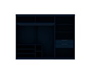 Tatiana midnight blue 2-sectional open hanging module wardrobe closet by Manhattan Comfort additional picture 3