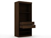 Brown 2-sectional open hanging module wardrobe closet by Manhattan Comfort additional picture 9