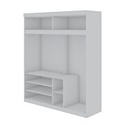 White 2-sectional open hanging module wardrobe closet by Manhattan Comfort additional picture 8