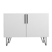 Mid-century - modern double side cabinet with 4 shelves in white by Manhattan Comfort additional picture 5