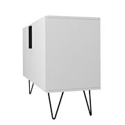 Mid-century - modern double side cabinet with 4 shelves in white by Manhattan Comfort additional picture 8