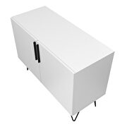 Mid-century - modern double side cabinet with 4 shelves in white by Manhattan Comfort additional picture 9