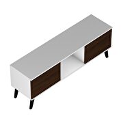 53.15 mid-century modern TV stand in white and nut brown by Manhattan Comfort additional picture 7