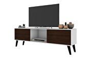 53.15 mid-century modern TV stand in white and nut brown by Manhattan Comfort additional picture 10