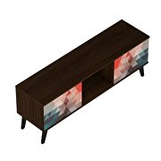 53.15 mid-century modern TV stand in multi color red and blue by Manhattan Comfort additional picture 6