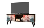 53.15 mid-century modern TV stand in multi color red and blue by Manhattan Comfort additional picture 10