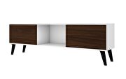 62.20 mid-century modern TV stand in white and nut brown by Manhattan Comfort additional picture 9