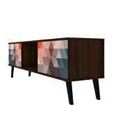 62.20 mid-century modern TV stand in multi color red and blue by Manhattan Comfort additional picture 5