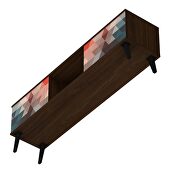 62.20 mid-century modern TV stand in multi color red and blue by Manhattan Comfort additional picture 7