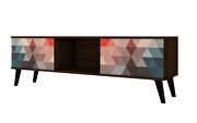 62.20 mid-century modern TV stand in multi color red and blue by Manhattan Comfort additional picture 9