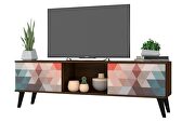 62.20 mid-century modern TV stand in multi color red and blue by Manhattan Comfort additional picture 10