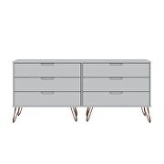 5-drawer and 6-drawer white dresser set additional photo 5 of 9