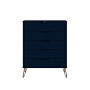 5-drawer and 6-drawer tatiana midnight blue dresser set by Manhattan Comfort additional picture 10
