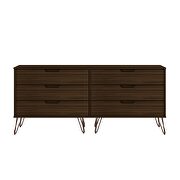 5-drawer and 6-drawer brown dresser set by Manhattan Comfort additional picture 5