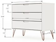 5-drawer and 3-drawer white dresser set by Manhattan Comfort additional picture 9