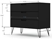 5-drawer and 3-drawer black dresser set by Manhattan Comfort additional picture 9