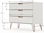 5-drawer and 3-drawer off white and nature dresser set by Manhattan Comfort additional picture 9