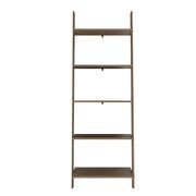 5-shelf  floating ladder bookcase in oak by Manhattan Comfort additional picture 6