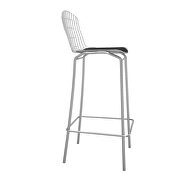 Barstool in silver and black by Manhattan Comfort additional picture 3