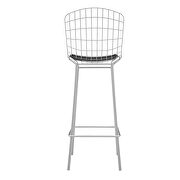 Barstool in silver and black by Manhattan Comfort additional picture 4