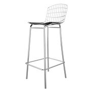 Barstool in silver and black by Manhattan Comfort additional picture 8