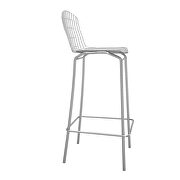 Barstool in silver and white additional photo 3 of 6