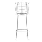 Barstool in silver and white additional photo 4 of 6