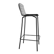 Barstool with seat cushion in black by Manhattan Comfort additional picture 7