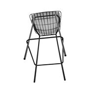Barstool with seat cushion in black and white by Manhattan Comfort additional picture 4