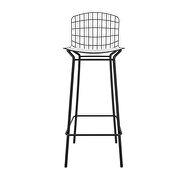 Barstool with seat cushion in black and white by Manhattan Comfort additional picture 5