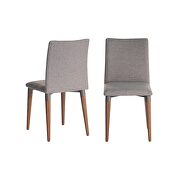 Charles 2-piece dining chair in gray additional photo 2 of 5