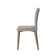 Charles 2-piece dining chair in gray additional photo 4 of 5
