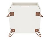 1-drawer white nightstand (set of 2) by Manhattan Comfort additional picture 8