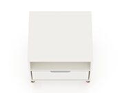 1-drawer white nightstand (set of 2) by Manhattan Comfort additional picture 10