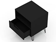 1-drawer black nightstand (set of 2) by Manhattan Comfort additional picture 6