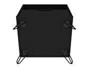 1-drawer black nightstand (set of 2) by Manhattan Comfort additional picture 10