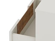 1-drawer off white and nature nightstand (set of 2) by Manhattan Comfort additional picture 6