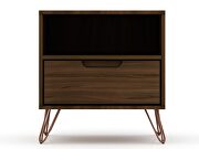 1-drawer brown nightstand (set of 2) by Manhattan Comfort additional picture 4
