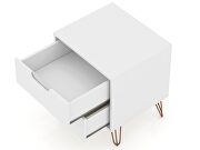 2-drawer white nightstand (set of 2) by Manhattan Comfort additional picture 6