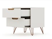 2-drawer off white and nature nightstand (set of 2) by Manhattan Comfort additional picture 5