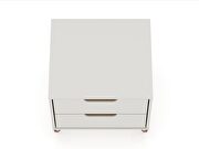 2-drawer off white and nature nightstand (set of 2) by Manhattan Comfort additional picture 10