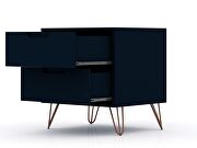 2-drawer tatiana midnight blue nightstand (set of 2) by Manhattan Comfort additional picture 5