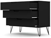 3-drawer black dresser (set of 2) by Manhattan Comfort additional picture 5