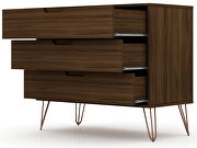 3-drawer brown dresser (set of 2) by Manhattan Comfort additional picture 8