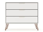 3-drawer off white and nature dresser (set of 2) by Manhattan Comfort additional picture 10