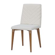 2-piece chevron dining chair in beige additional photo 5 of 6