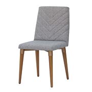 2-piece chevron dining chair in gray by Manhattan Comfort additional picture 6