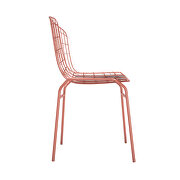 Chair, set of 2 with seat cushion in rose pink gold and white by Manhattan Comfort additional picture 8