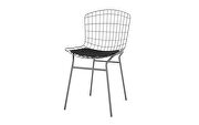 Chair, set of 2 with seat cushion in charcoal gray and black by Manhattan Comfort additional picture 8